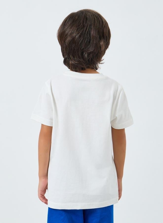 ستايلي تيشيرت قطن بطبعة جرافيك - Image 4